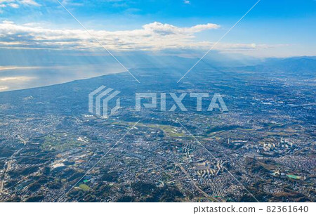 [Landscape] Aerial view Tokyo-Kanagawa 82361640