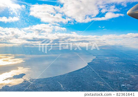 [Landscape] Aerial view Tokyo-Kanagawa 82361641
