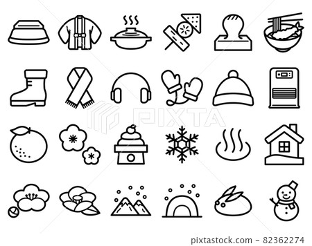 日本冬季項目圖標集 日本冬季項目圖標集 82362274