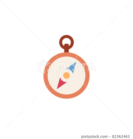 Mariners and travelers compass icon, flat vector illustration isolated. Mariners and travelers compass icon, flat vector illustration isolated. 82362463