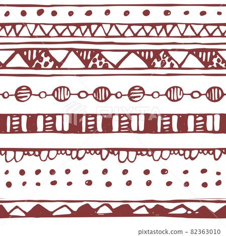 White red Abstract border seamless pattern.... - Stock Illustration ...