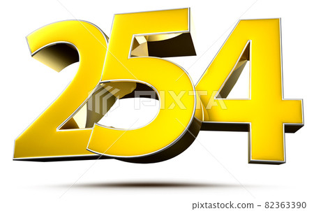 number 254 gold. 82363390