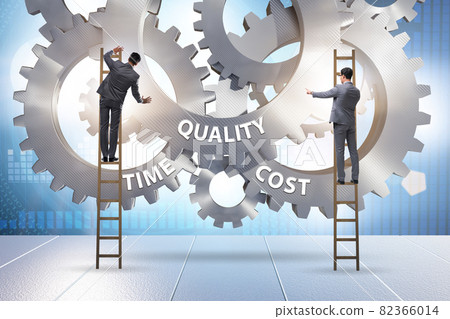 Concept of efficiency with cost time and quality Concept of efficiency with cost time and quality 82366014