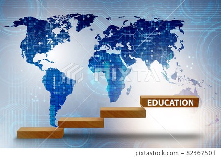 Education concept with steps going up 82367501