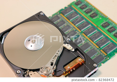 Recording device image_hard disk and RAM_1 82368472
