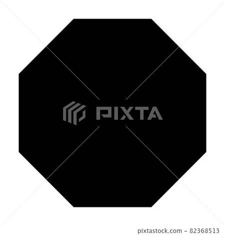 Octagon shape symbol vector icon for creative graphic design ui element in a pictogram illustration 82368513