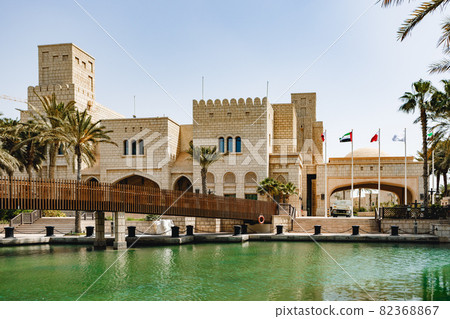 Oriental buildings in Madinat Jumeirah, Dubai, UAE 82368867