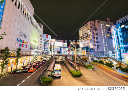 東京八王子站北口夜景 東京八王子站北口夜景 82370055