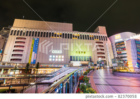 東京八王子站北口夜景 東京八王子站北口夜景 82370058