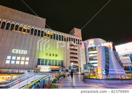 Tokyo Hachioji Station North Exit Night View Tokyo Hachioji Station North Exit Night View 82370984