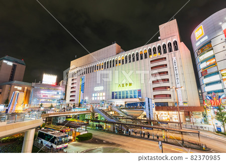 Tokyo Hachioji Station North Exit Night View 82370985