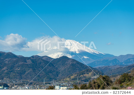 [從松田町松田山看富士山] 82372644