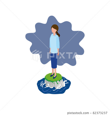 A woman who feels lonely 82373237