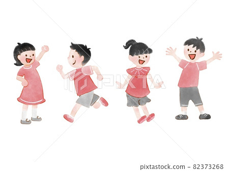 活力兒童材料紅色 82373268