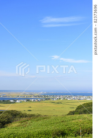 View of Kiritappu Wetland from Biwase Observatory in Hokkaido 82373696