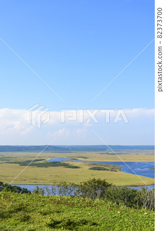 從北海道琵琶瀨展望台眺望桐浦濕地 82373700