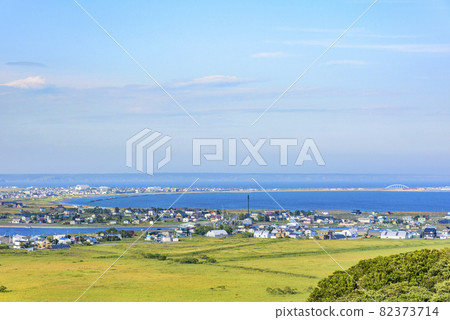 View of Kiritappu Wetland from Biwase Observatory in Hokkaido View of Kiritappu Wetland from Biwase Observatory in Hokkaido 82373714