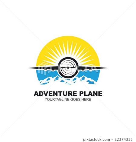 adventure plane vector icon illustration design - Stock Illustration ...