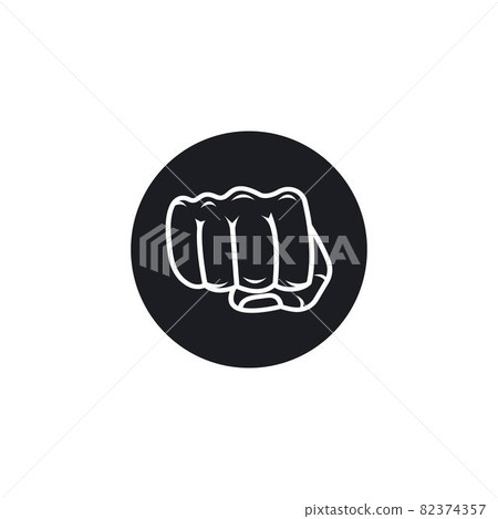 punch hand icon vector illustration design template punch hand icon vector illustration design template 82374357