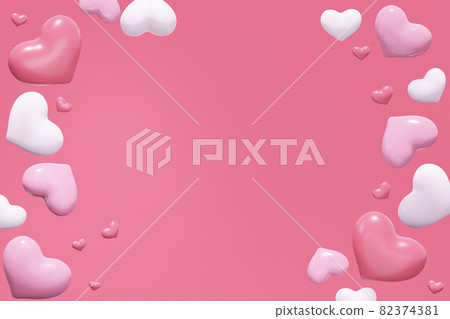 情人節那天可愛的心符號背景 82374381