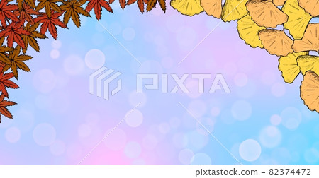 秋葉蝴蝶的閃光效果與背景 秋葉蝴蝶的閃光效果與背景 82374472