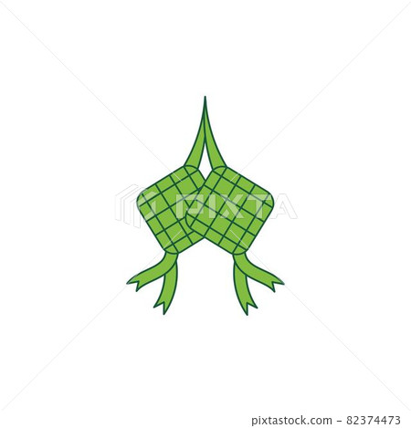 ketupat or rice dumpling,traditional food of indonesian icon vector illustration design template ketupat or rice dumpling,traditional food of indonesian icon vector illustration design template 82374473