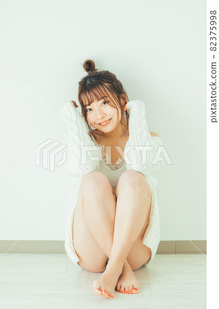 A girl in a room A girl in a room 82375998