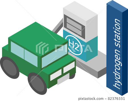 Isometric hydrogen stations and hydrogen vehicles 82376331