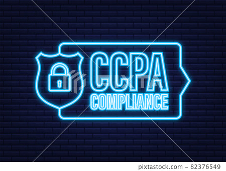 Ccpa, great design for any purposes. Security vector neonicon. Website information. Internet security. Data protection. Ccpa, great design for any purposes. Security vector neonicon. Website information. Internet security. Data protection. 82376549