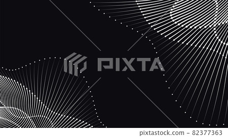 Dynamic Rhythmic Line Design Wave rhythm line dynamic abstract vector... - Stock Illustration ...