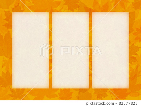 背景材料楓楓秋葉楓樹（橙色） 82377823