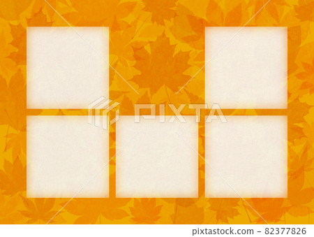 Background material Kaede maple autumn leaves maple (orange) 82377826