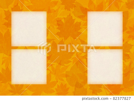 背景材料楓楓秋葉楓樹（橙色） 82377827