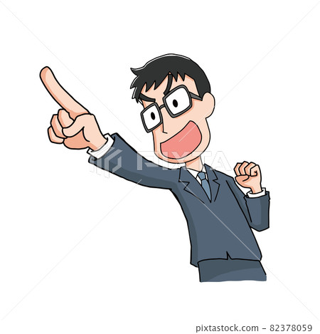 A motivated man pointing his finger A motivated man pointing his finger 82378059