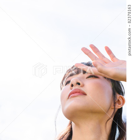 A woman in sunlight A woman in sunlight 82378163