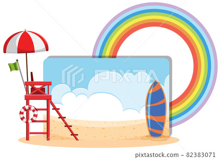 Summer theme banner template 82383071