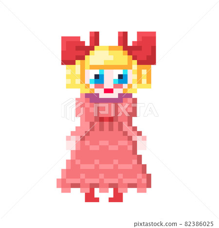 Princess pixel art - Stock Illustration [82386025] - PIXTA