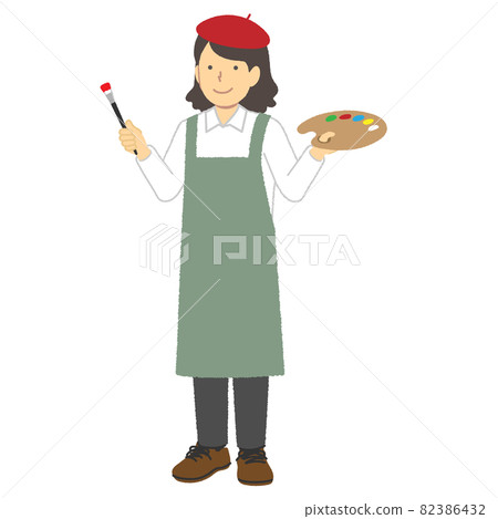 Painter woman Painter woman 82386432