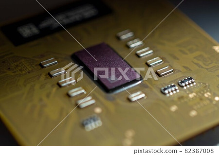 CPU close-up oblique light CPU close-up oblique light 82387008