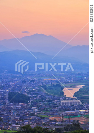 Tanada, a terraced rice field, sunrise Tanada, a terraced rice field, sunrise 82388891