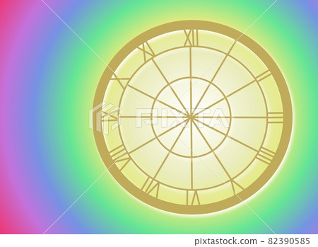 Clock face design background illustration 82390585