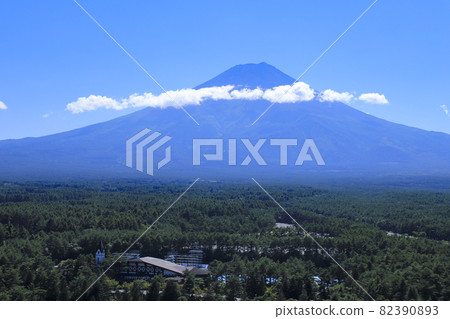 從富士急樂園的展望台看到的富士山 82390893