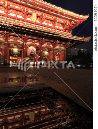 Illumination of Sensoji Temple, Taito-ku, Tokyo 82391074