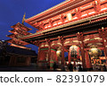 Illumination of Sensoji Temple, Taito-ku, Tokyo 82391079