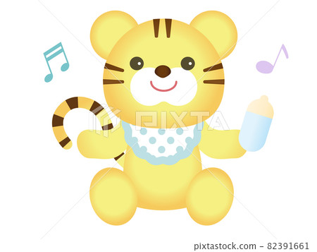 虎寶寶（薄荷藍圍兜） 82391661