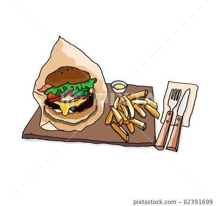 Hamburger lunch 1 Hamburger lunch 1 82391699