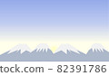 Mountain range where the rising sun rises _ horizontal 82391786