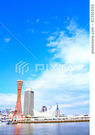 神戶市，神戶港塔及其周圍的風景 82392858