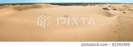 Panoramic view of the sand dunes Panoramic view of the sand dunes 82392999