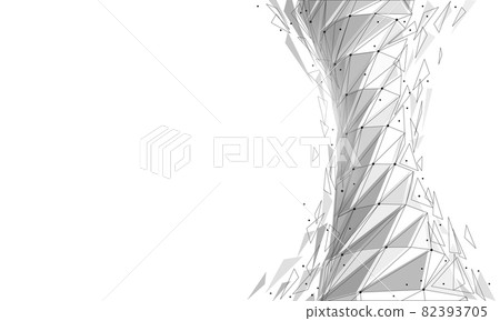 Tornado cyclone swirl 3D render. Isolated texture mesh element. Scary danger extreme weather Tornado cyclone swirl 3D render. Isolated texture mesh element. Scary danger extreme weather 82393705